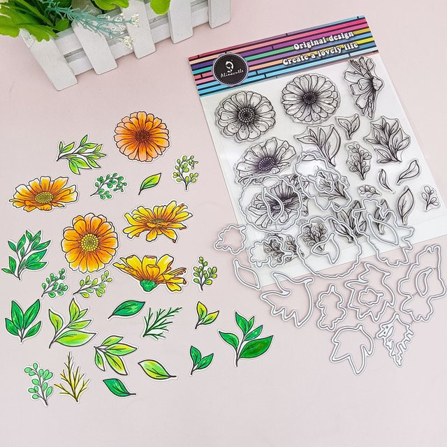 Alinacutle Metall-Stanzform Blume für Scrapbooking und Papierhandwerk - Bild 1