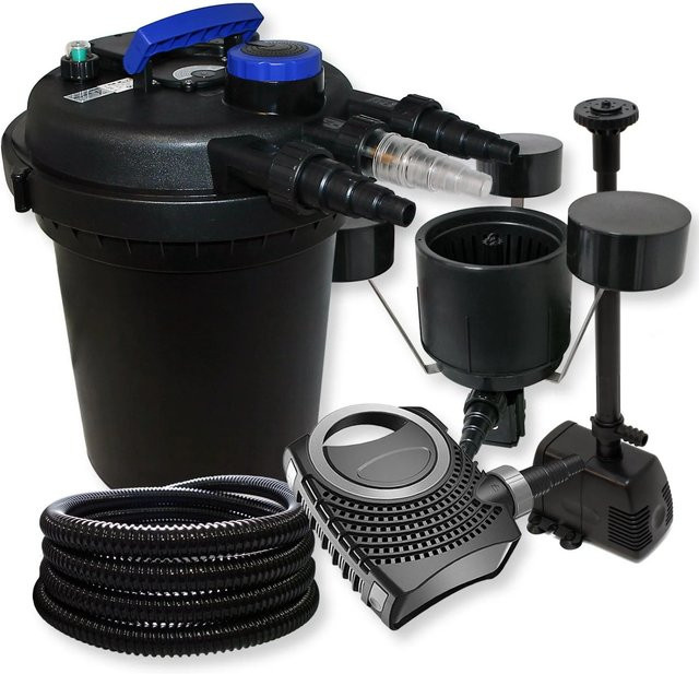 Sunsun Druckteichfilter mit UVC Neo8000, 6000L/h, 11W, Schwarz - Bild 1