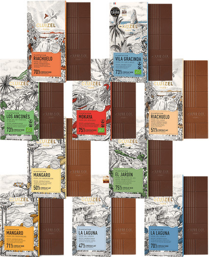 Cluizel Chocolat de Plantation Schokoladentafel 10 x 70 g - Bild 1