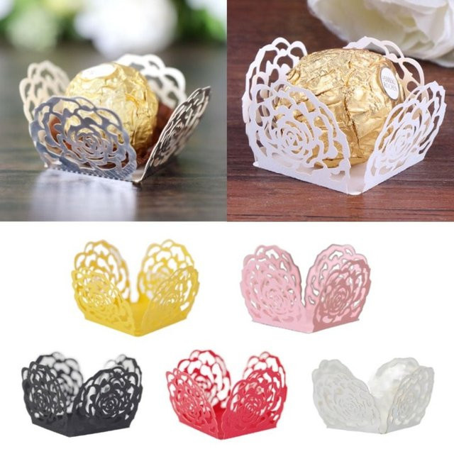 50 Stück Papiertrennschalen in Blau für Schokoladen und Muffin-Verpackungen zur Dekoration von Hochzeiten und Feiern - Bild 1