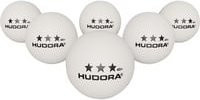 HUDORA Tischtennisbälle 3-Sterne Set, 6 Stück, weiß - Bild 1