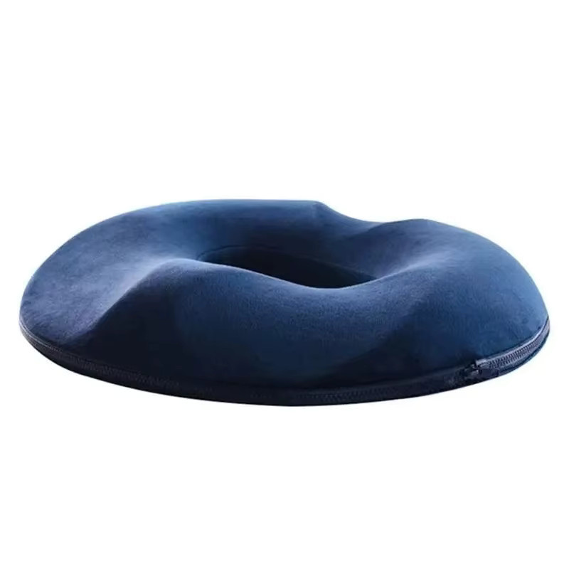 Donut-förmiges Memory-Schaum-Sitzkissen in Grau, weich und atmungsaktiv für Büro, Zuhause oder Auto - Bild 2