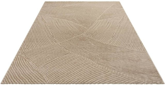 Sanat Kurzflorteppich HERA braun mit geometrischen Formen B/L: 80 x 150 cm - Bild 1