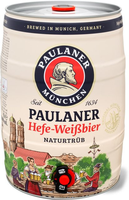 Paulaner Hefe-Weißbier Naturtrüb Fass 5 l - Bild 1
