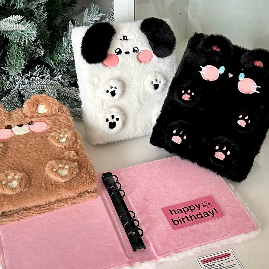 Kawaii Plüsch Hund Kpop Binder A6 Fotokartenhalter und Fotoalbum in Multicolour - Bild 3