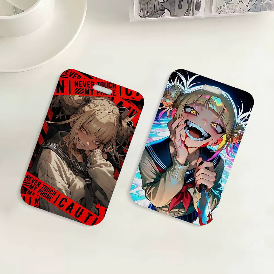 Anime Himiko Toga Ausweishalter mit Umhängeband für Schule und Büro, Mehrfarbig - Bild 4