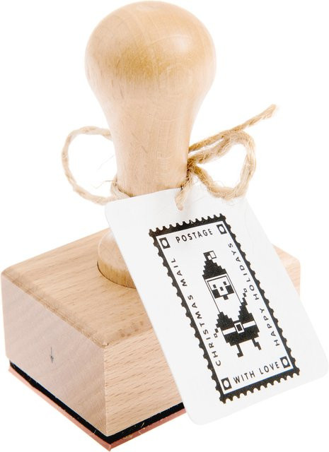 Rico Design Paper Poetry Weihnachtspost Santa Holzstempel - Bild 1