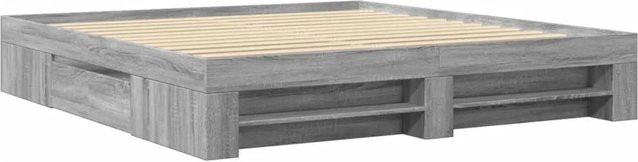 vidaXL Bettgestell mit Schubladen in Grau Sonoma aus Holzwerkstoff, B/T/H: 180 x 203 x 183 cm - Bild 1
