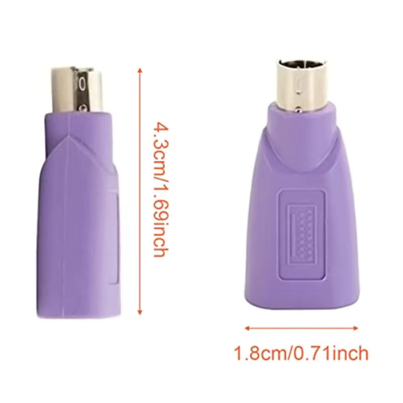 PS2 auf USB-Adapter-Konverter für Computer-Maus und Tastatur in Grün - Bild 4
