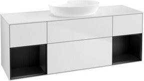 V&B Waschtischunterschrank Finion in Blau und Weiß lackiert, Breite: 160 cm, Tiefe: 50,1 cm, Höhe: 50,1 cm - Bild 1
