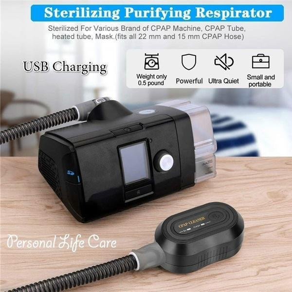 Smart Mouse USB-Reinigung und Ozonsterilisator für Schlafapnoe und Schnarchen in Schwarz - Bild 1