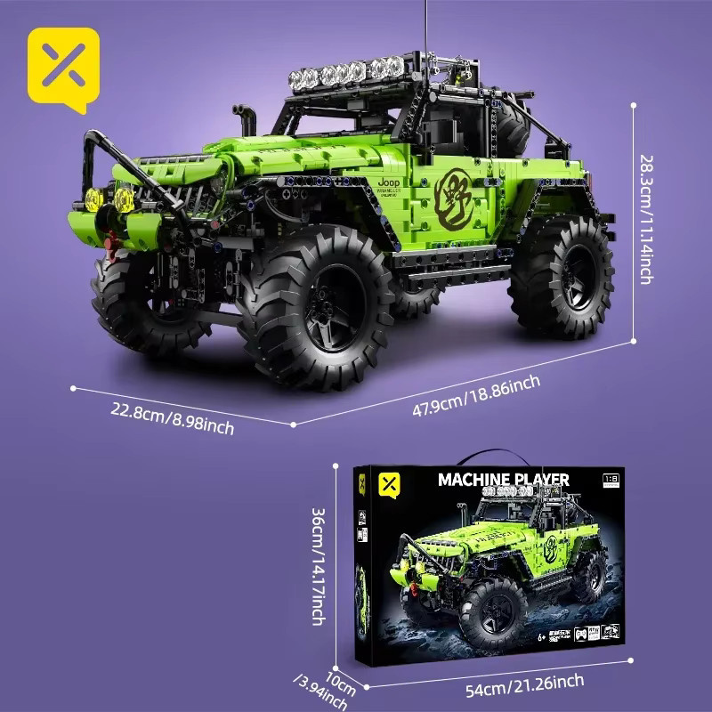 KAVOWORLD Off-Road Bausteine Auto, RC Lkw, Maßstab 1:8, 2357 Teile, ab 6 Jahren - Bild 2