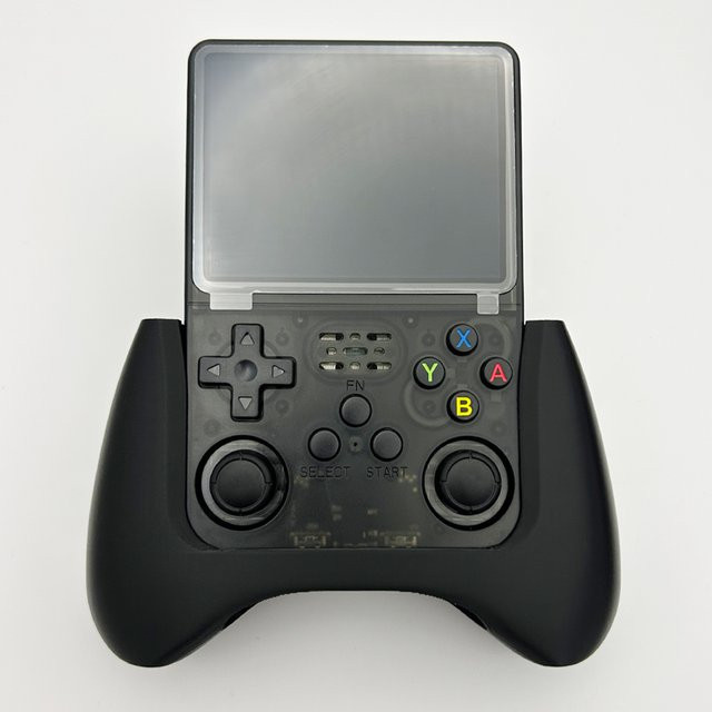 SUMMEROCKS Ergonomie-Griff für R36S Spielekonsolen in Schwarz, 3D-gedrucktes Retro-Controller-Zubehör - Bild 1