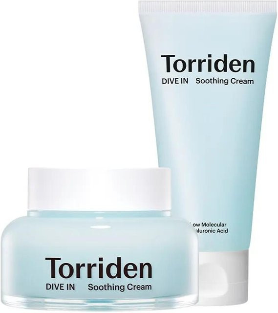 Torriden Dive-In Hyaluronsäure Beruhigende Creme Set, 2 x 100 ml, für empfindliche Haut - Bild 1