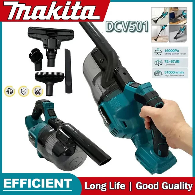 Makita Akku-Handstaubsauger für Auto und Tierhaare mit 18 V Akku - Bild 1