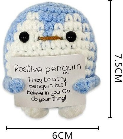 YZ Household Blue Penguin, Plüschpuppe, Blau - Bild 1