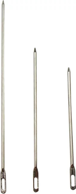 Elastische Schnur als Einfädler für Kordelzüge und Kleidung, silberfarben aus Metall - Bild 1