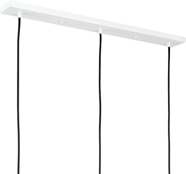 Orion Lightstyle Deckenbaldachin mit 3 Auslässen in Weiß, B: 70 cm, T: 8 cm - Bild 1