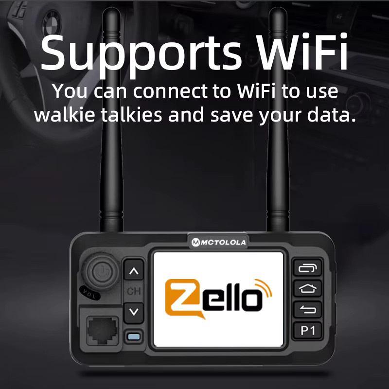 Motorola Mini POC Netzwerk Auto Walkie-Talkie mit Touchscreen, GPS und 4G LTE in Schwarz - Bild 3