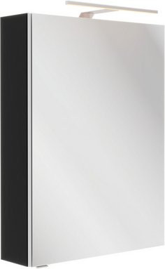 Fackelmann Spiegelschrank SBC mit LED-Beleuchtung, Schwarz Matt, B/H/T: 50 x 68 x 15,3 cm - Bild 2