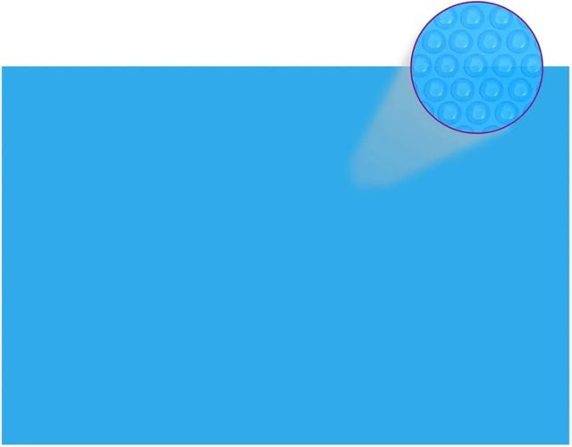 furnicato Rechteckige Poolabdeckung aus PE in Blau, B/T: 600 x 400 cm - Bild 1