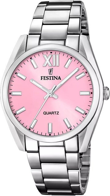 Festina Armbanduhr, Quarz, Edelstahl, Pink, 37 mm, Damen - Bild 1