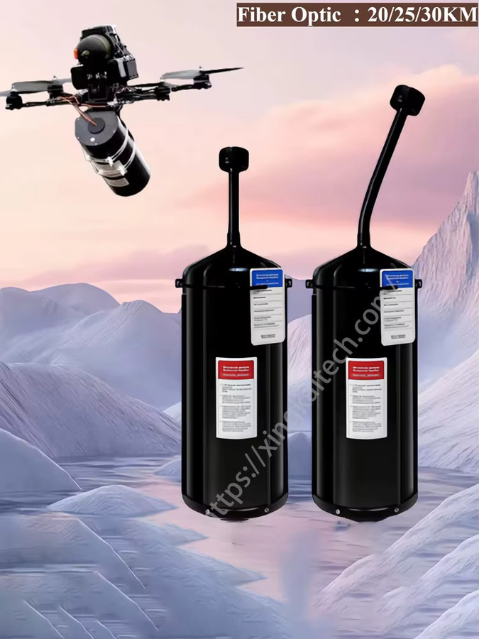 Professionelle Glasfaser-Drohne für HD-Videoübertragung mit Kabelrolle und Trommel in Schwarz - Bild 6