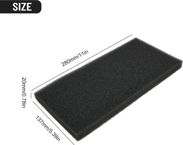 Staubsauger-Schaumfilter Schwammfilter 429410 ANH-628504 in Schwarz für Gorenje und Panasonic sowie Gorenje SP13 - Bild 1