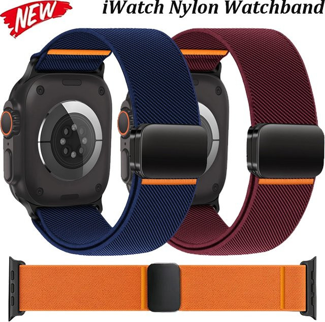 Uhrenarmband Nylon, Magnetknopfarmband, Unisex - Bild 1