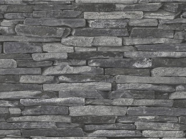 A.S. Création Vliestapete Naturals in Schwarz und Grau mit Steinoptik und abstraktem Design, FSC-zertifiziert - Bild 1