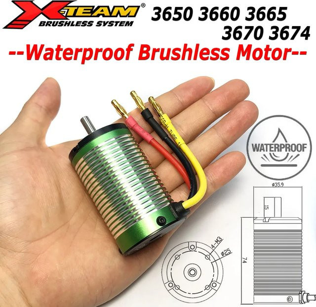X-Team Wasserdichter Bürstenloser Motor, Metall - Bild 1