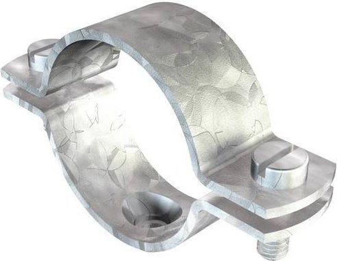 OBO Bettermann Abstandschelle aus Metall in Silber, 15 Stück - Bild 1