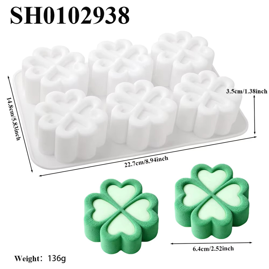 SHENHONG Silikon Backform Herzform für Mousse und Gebäck - Bild 2