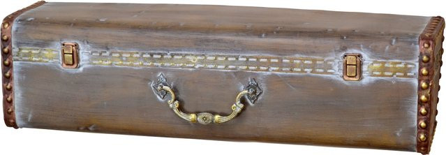 Wandkonsole Koffer von möbel direkt online in Beige und Gold aus Metall im Vintage-Design - Bild 1