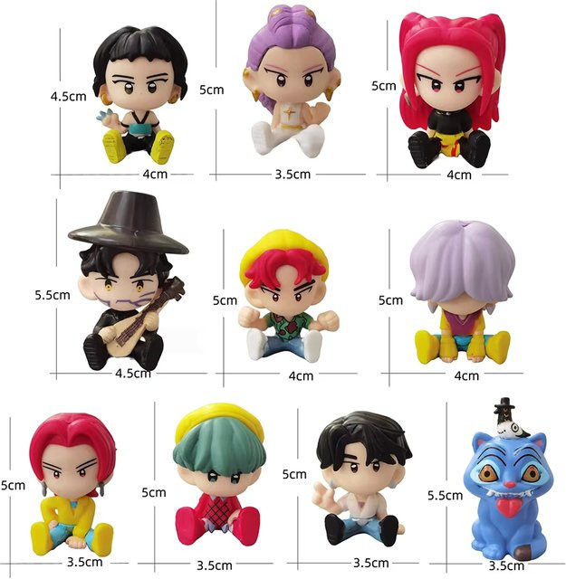 Hasbro Chibi Anime Mini-Figuren, Cyberpunk-Stil, 10-teiliges Set - Bild 1