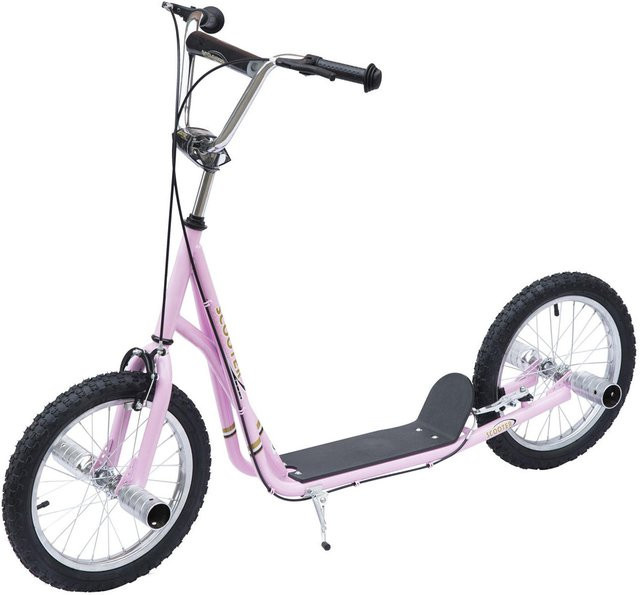 Chunqiu Strategies SAS Kinderroller mit Luftreifen, 16 Zoll, pink - Bild 1