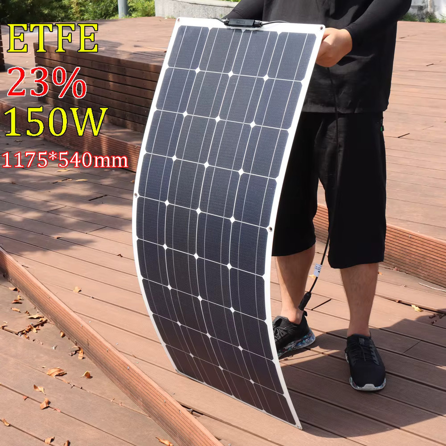 xinpuguang ETFE PET Flexibles Solarpanel Photovoltaikpanel für 12V Batterieladegeräte in Wohnmobil, Auto und Boot - Bild 2