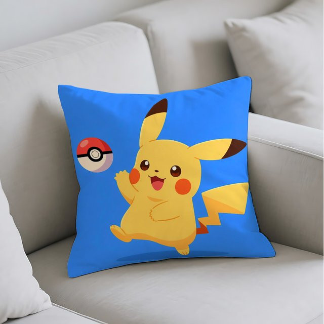 Potdemiel Kawaii Pokepokes Kissenbezug, quadratisch, Blau, B/T/H: 30 x 30 x 30 cm - Bild 1