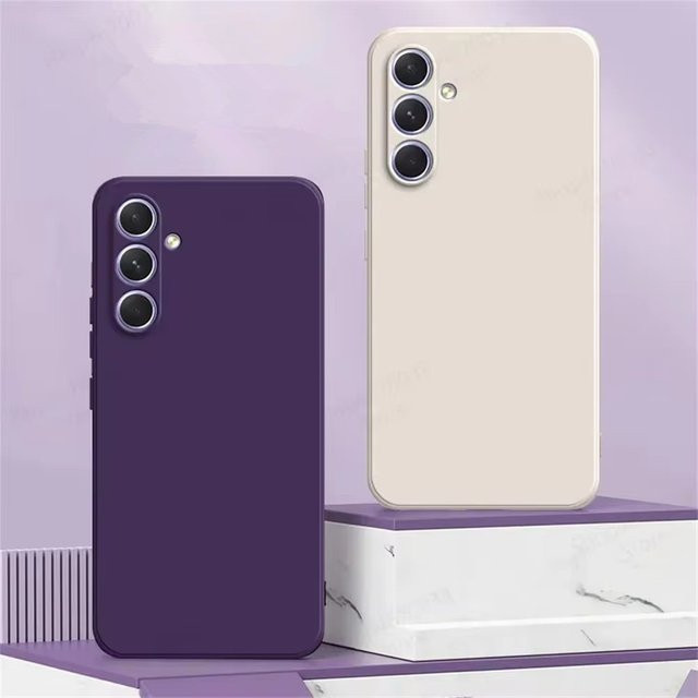 Stoßfeste Silikon-Telefonhülle für Samsung Galaxy A54 A55 A35 A34 A14 A53 A52 A33 A32 A13 A73 A72 A71 A51 5G in Blau und Lila - Bild 1