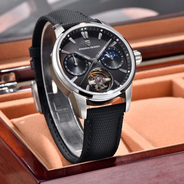 PAGANI DESIGN Armbanduhr, Tourbillon, Mechanisch, Edelstahl, 41 mm, Herren - Bild 1