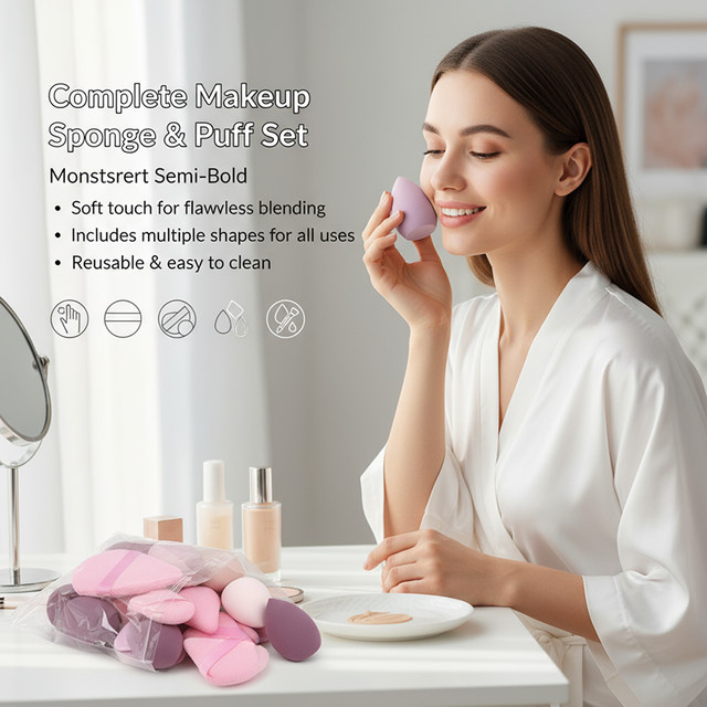 14 Stück Make-up Schwämme, Foundation Puffs, Damen - Bild 1