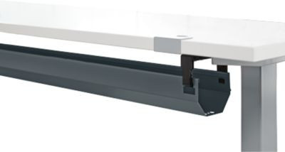 Schäfer Shop Select Kabelkanal aus Metall, abklappbar und teleskopierbar, Farbe Anthrazit, Breite: 102,4 - 162,4 cm - Bild 1