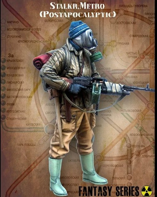 BAANFU Post-Apokalyptischer Stalker-Soldat, Fantasy-Miniatur, 1:35, 1-teiliges Set - Bild 1
