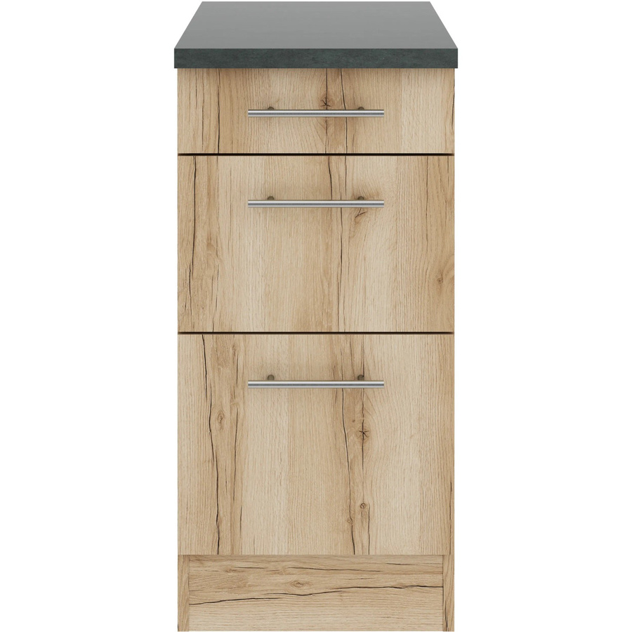 OPTIFIT Livorno290 Küchen-Unterschrank in Wildeiche Nachbildung, Breite: 40 cm - Bild 2