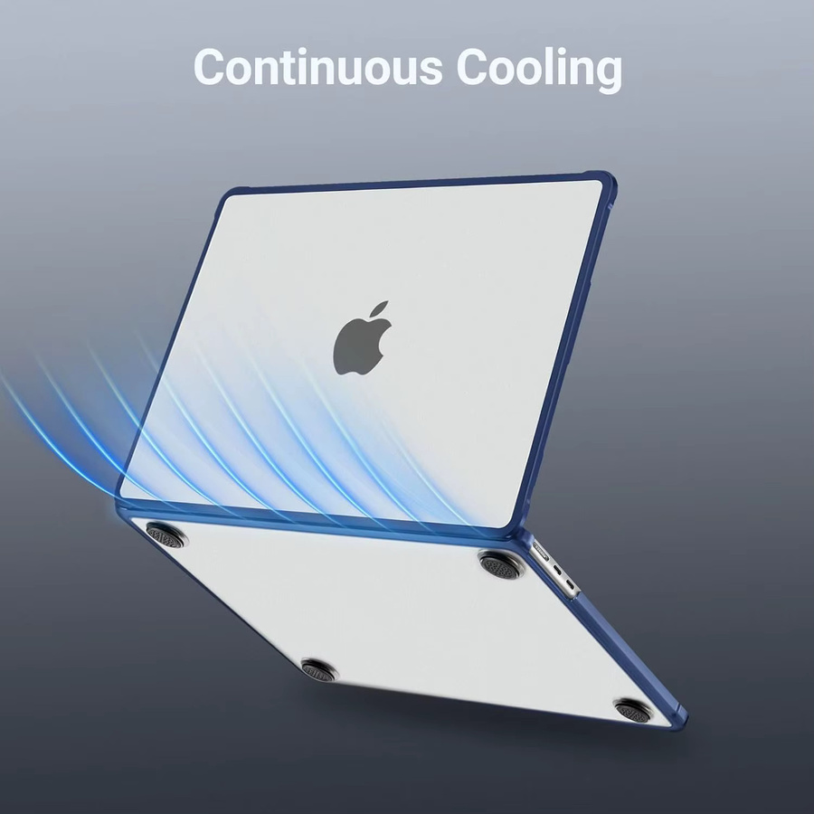 MOSISO MacBook Laptop-Hülle aus Kunststoff-Hartschale, transparent, passend für MacBook Air 13 und 13,6 Zoll sowie MacBook Pro 14 und 16 Zoll - Bild 4