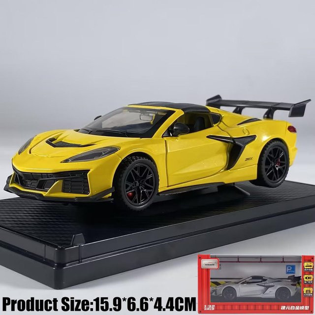 Linyi toy car Chevrolet Corvette C8 Zr1X, Modellauto, 1:32, Metall, ab 14 Jahre - Bild 1