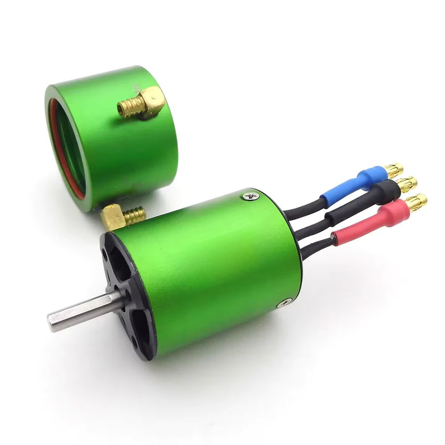 3-4S 2835 KV3300 4-poliger bürstenloser Motor, 4 mm Welle, Wasserkühlung, für RC-Boot, Marine - Bild 1