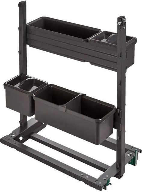 Kesseböhmer YouBoxx Set 3 Anthrazit mit Deckel und Trenner für DISPENSA-X Junior Swing - Bild 1