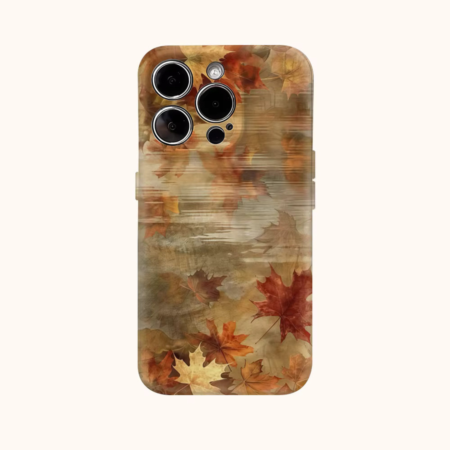 Herbstreflexionen Vintage Handyhülle für iPhone 11 bis 17 Pro Max Plus, doppelschichtige Rückseite, multicolour - Bild 2