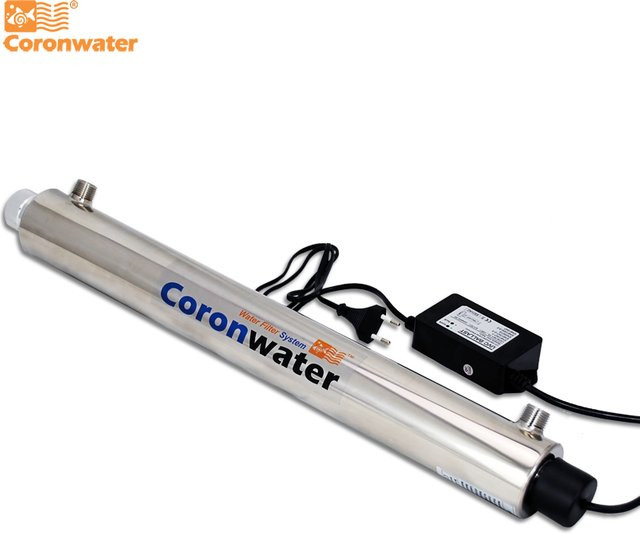 Coronwater SDE-025 UV-Wasserfiltersystem für die Haushaltswasserreinigung, Silber - Bild 1